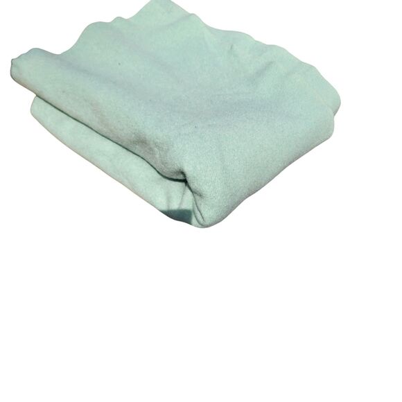 Unbranded Other - Vintage Wool Blanket 70x57 Solid Mint Green Camp Cabin Throw Minimalist